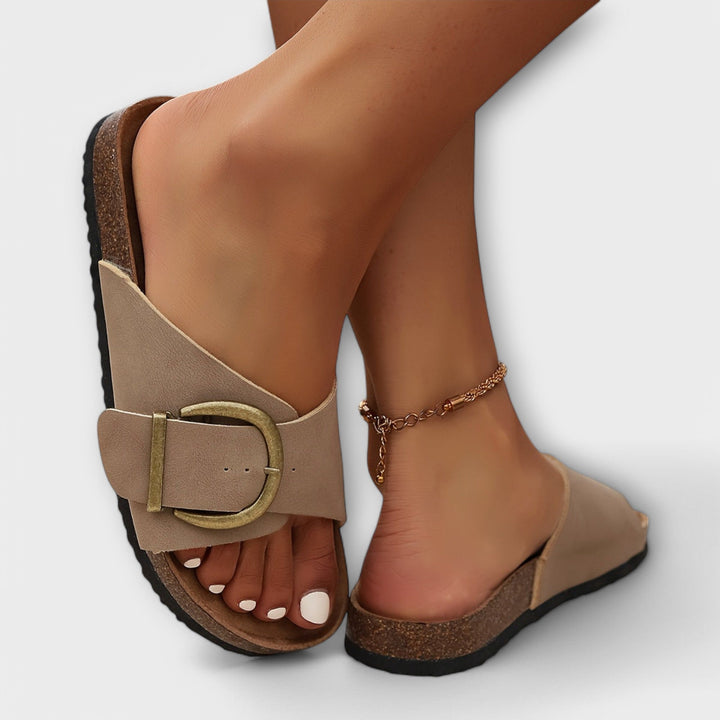 Margarida - Sandálias de Cortiça com Design de Fivela