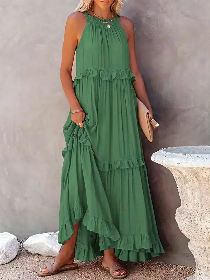 Coral - Vestido Longo