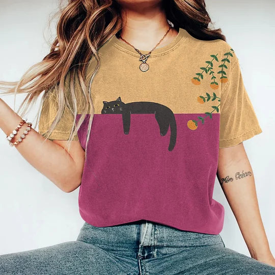 Camisola Gráfica Bicolor