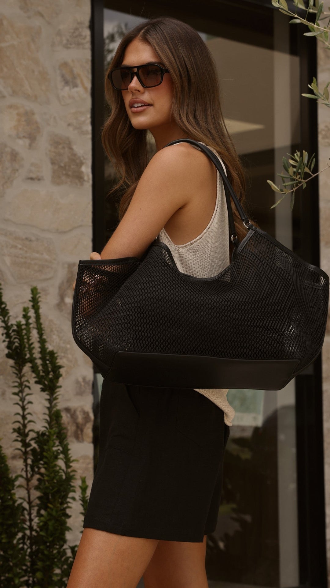 Bolsa de Malha para Atividades Esportivas - Preta