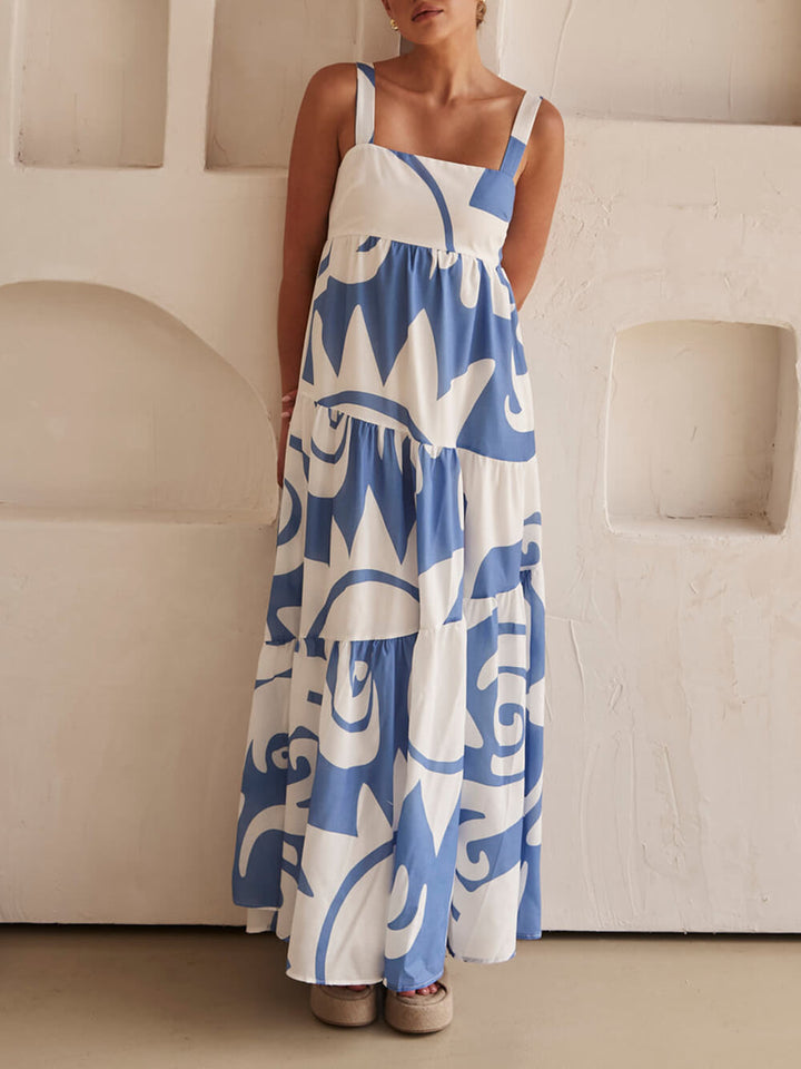 Mila - Vestido Maxi Mediterrâneo