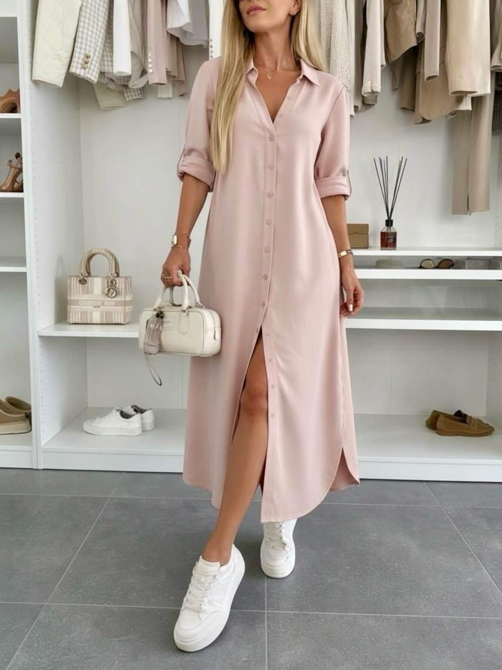 Aurora - Vestido Camisa Folgada