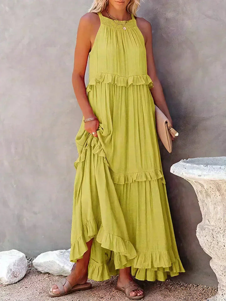 Coral - Vestido Longo
