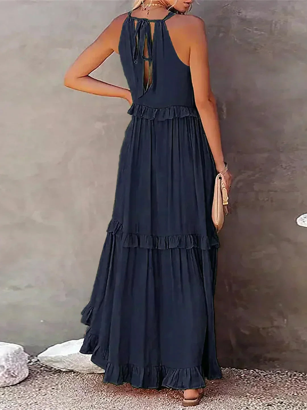 Coral - Vestido Longo
