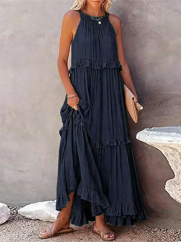 Coral - Vestido Longo