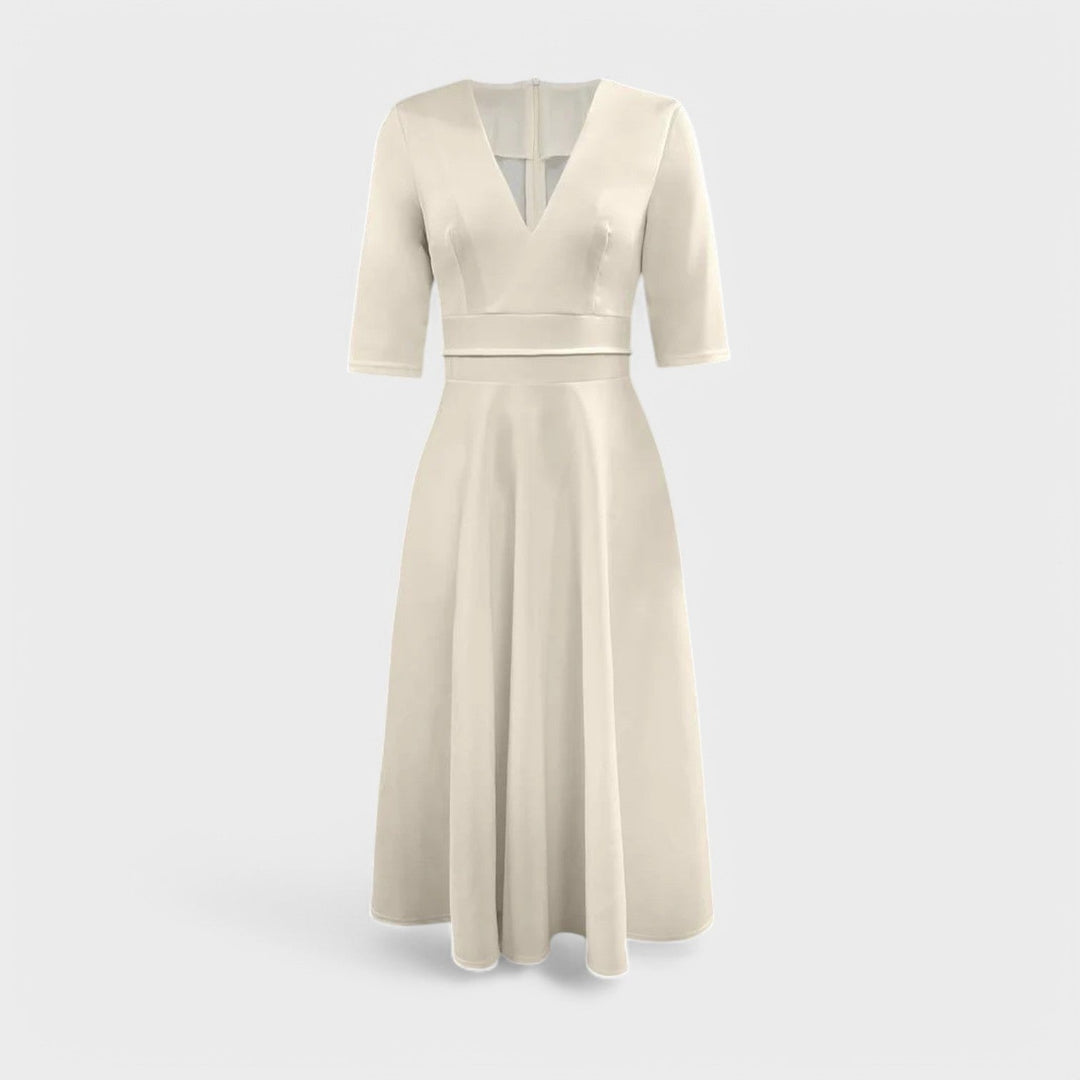 Helena - Vestido elegante com decote em V