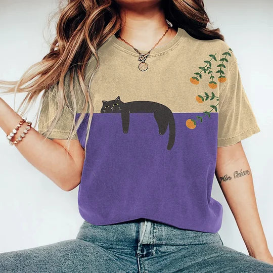 Camisola Gráfica Bicolor