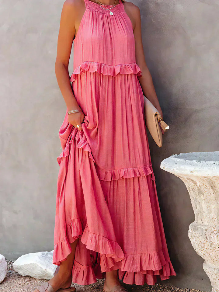 Coral - Vestido Longo