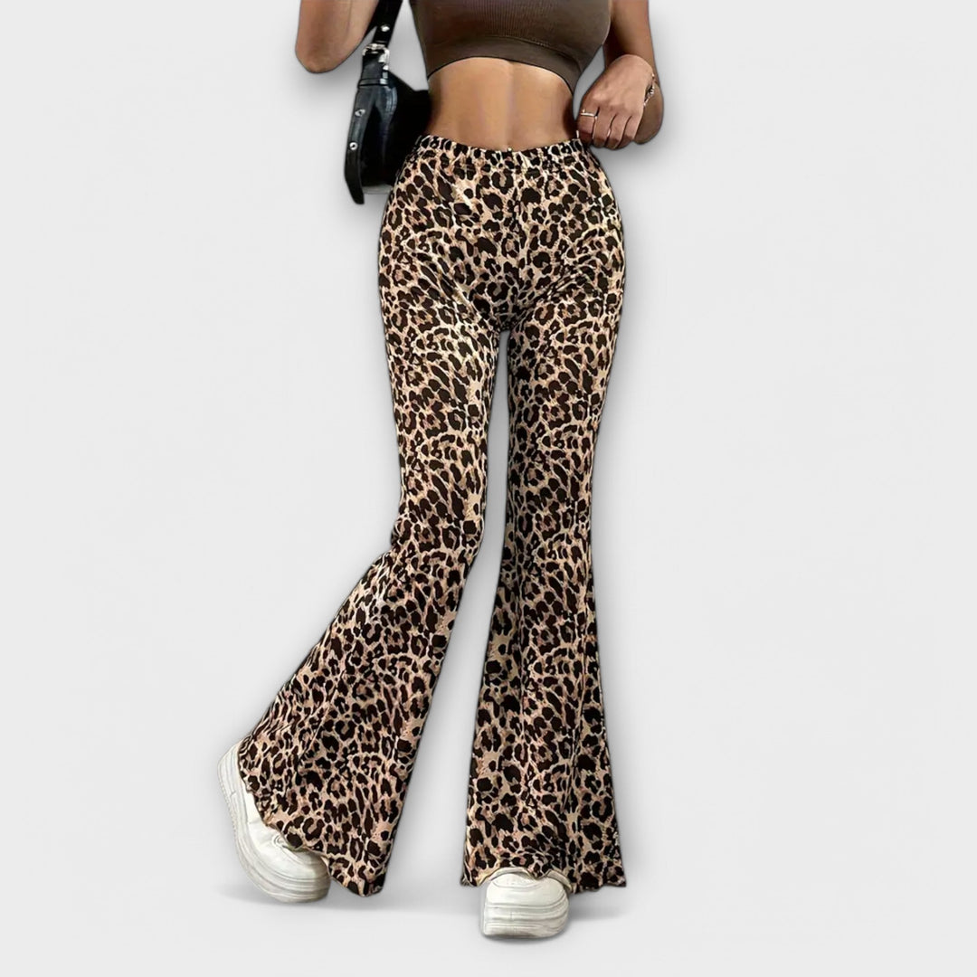 Francisca - Calças com Estampado de Leopardo