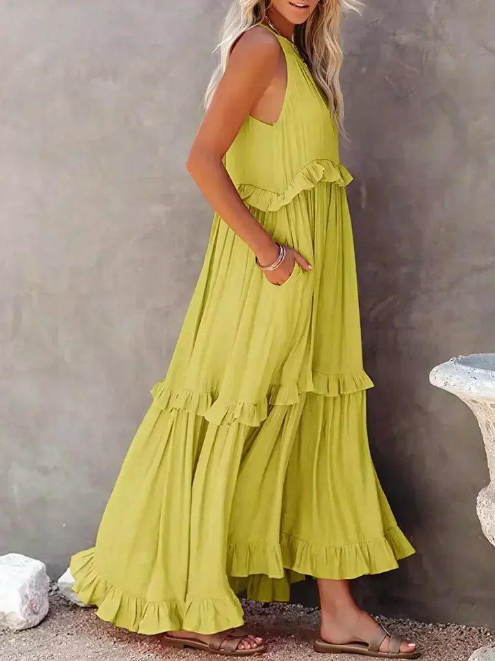 Coral - Vestido Longo