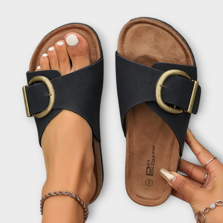 Margarida - Sandálias de Cortiça com Design de Fivela