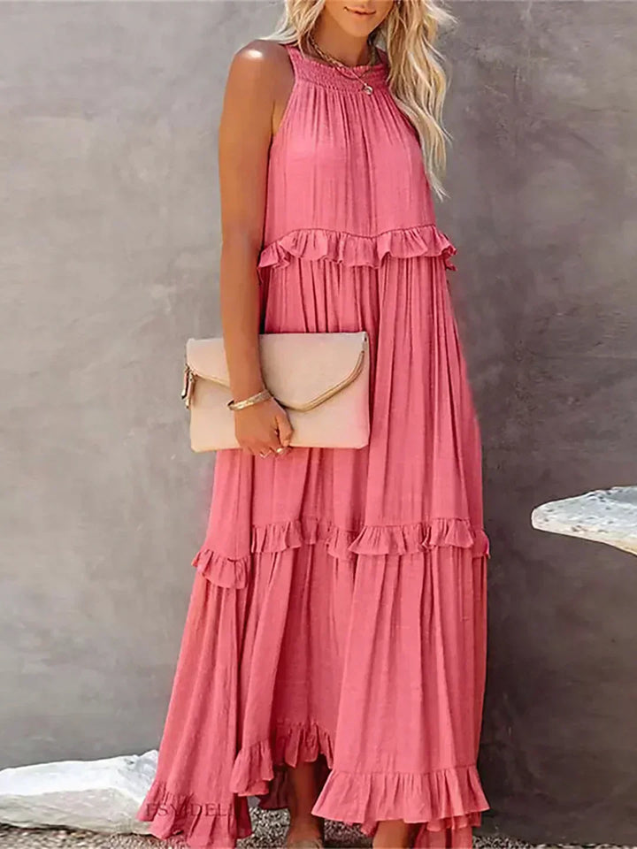 Coral - Vestido Longo