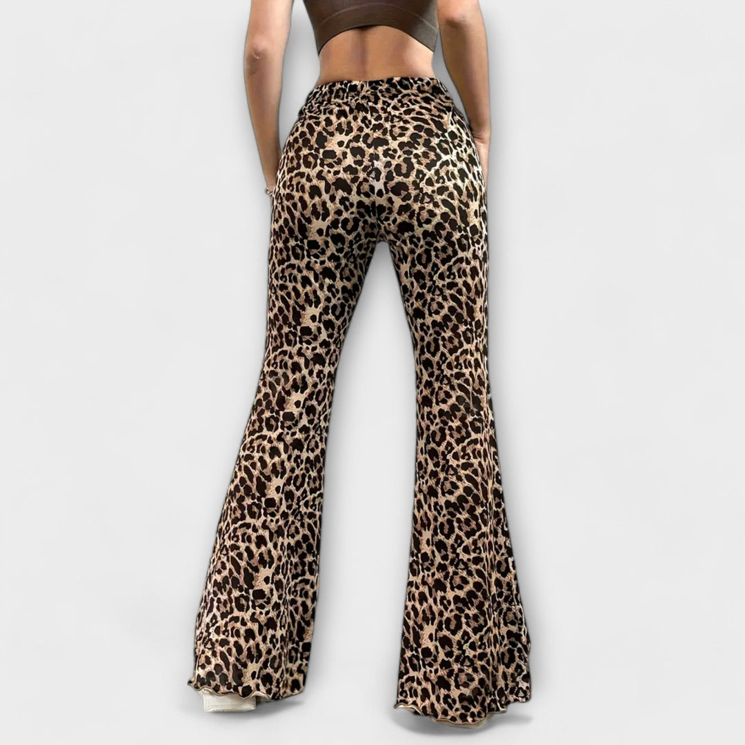 Francisca - Calças com Estampado de Leopardo