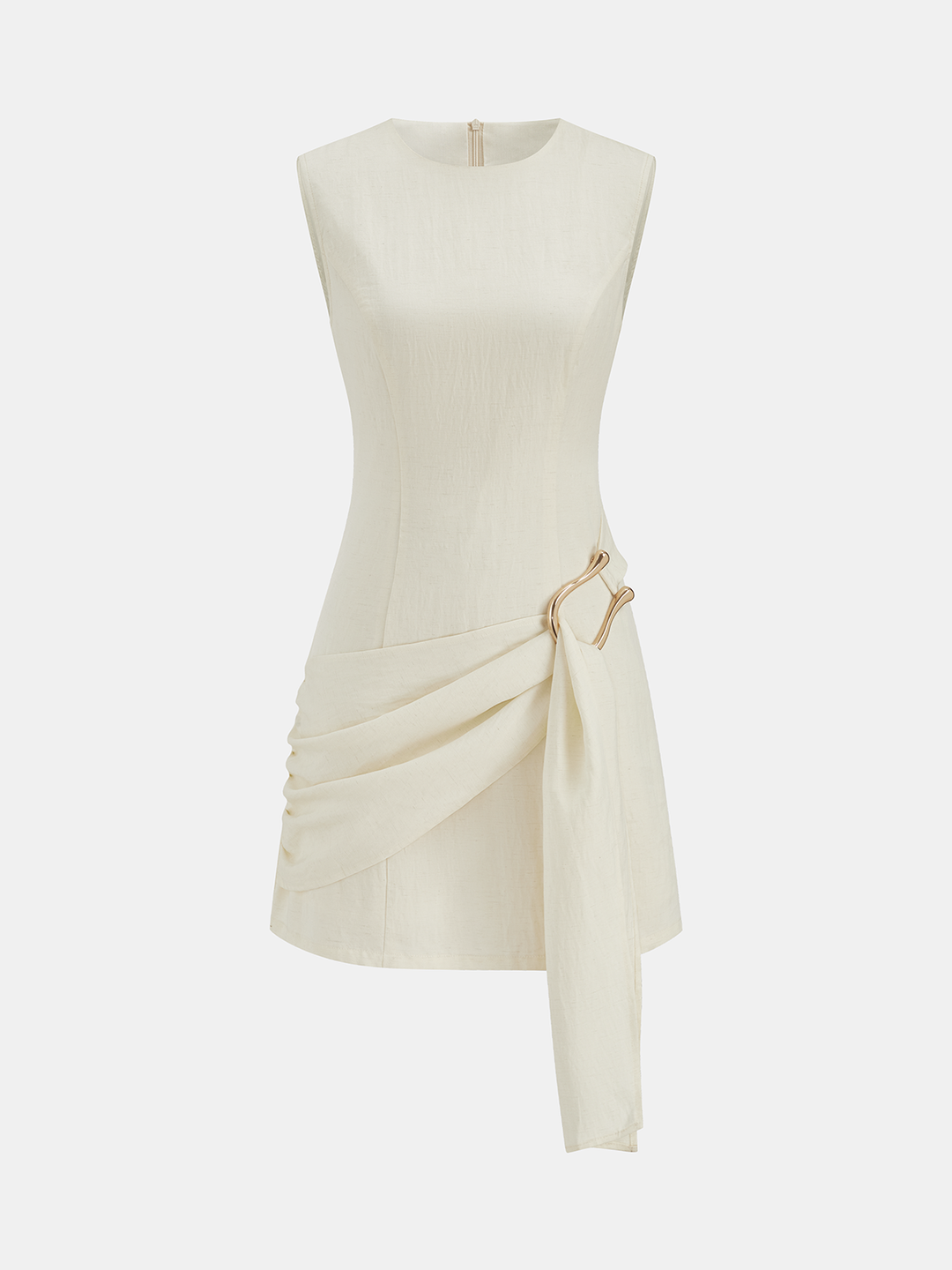 Mini Vestido de Linho Feminino