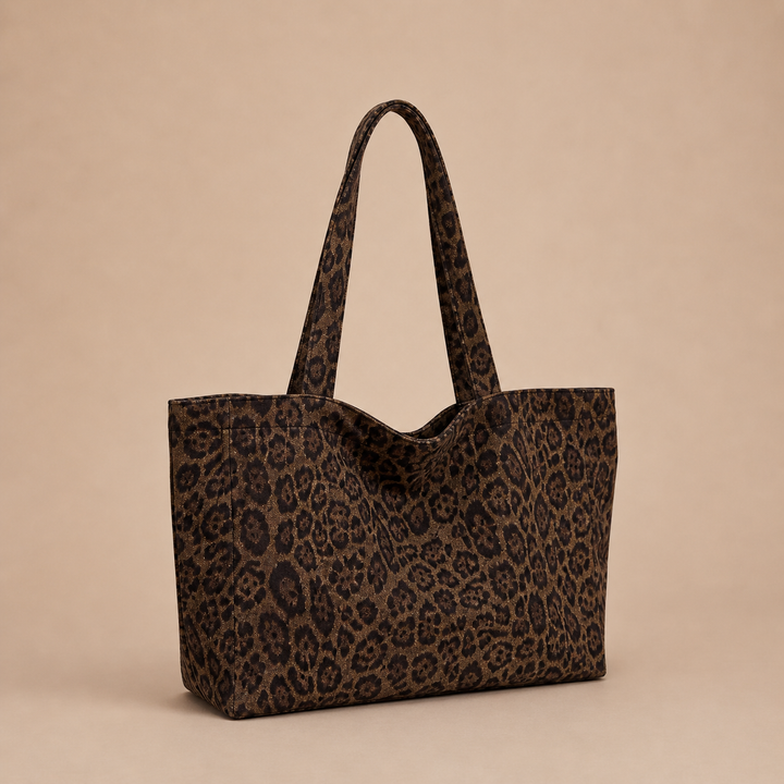 Mala Tote Estampado de Leopardo