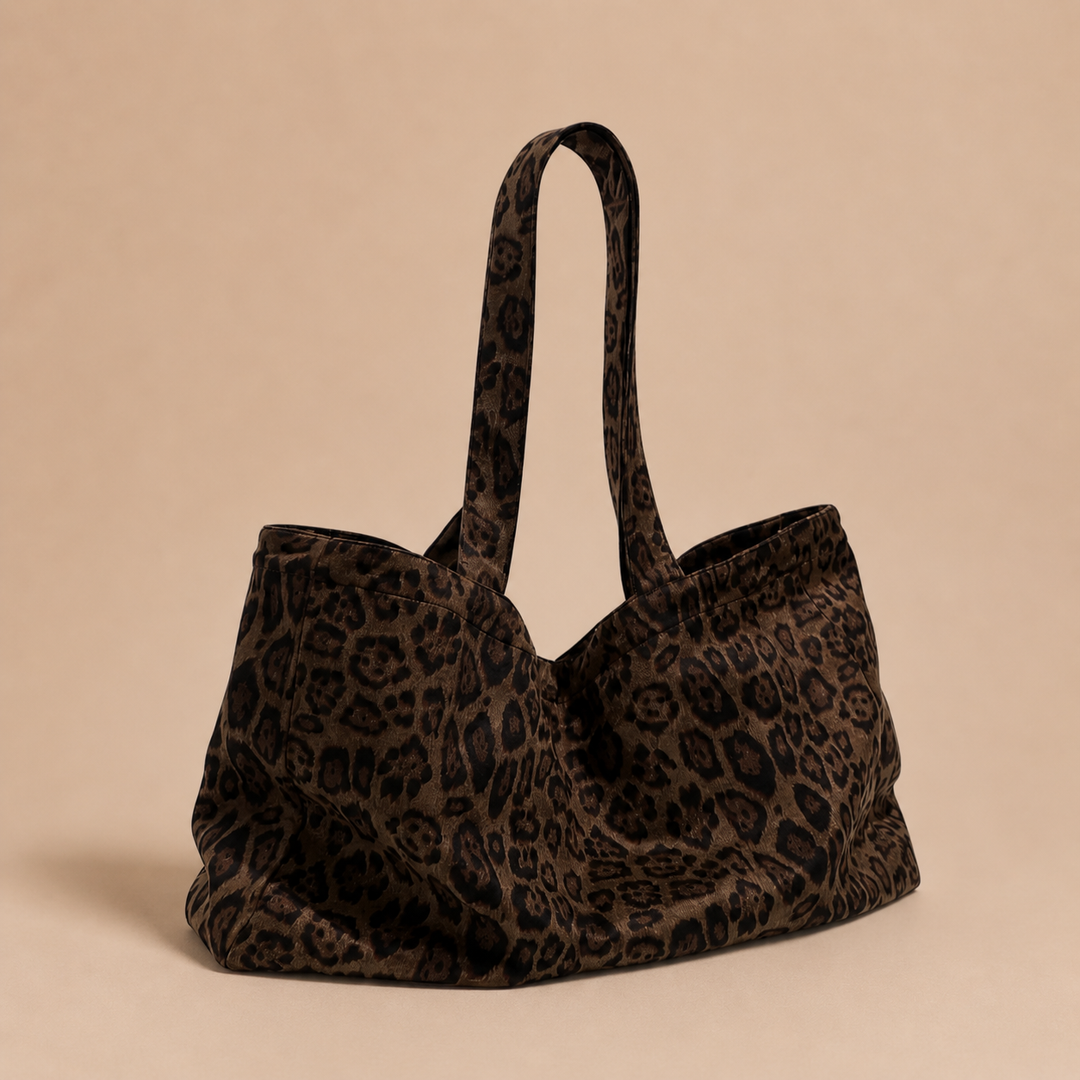 Mala Tote Estampado de Leopardo