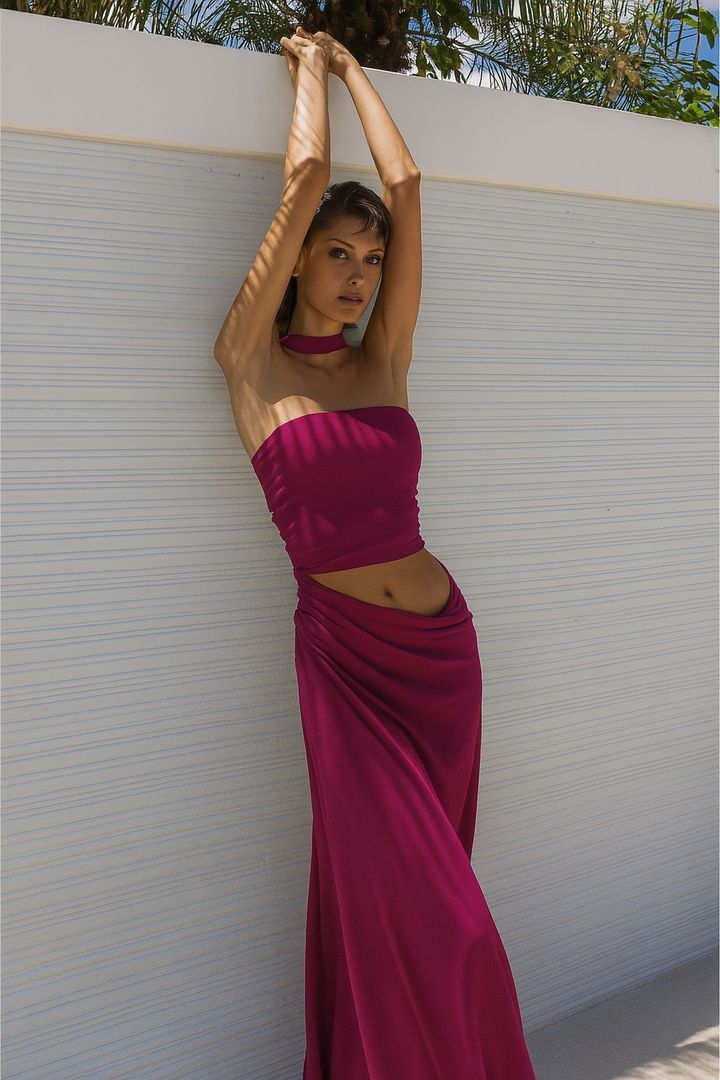 Vera - Vestido Maxi Drapeado
