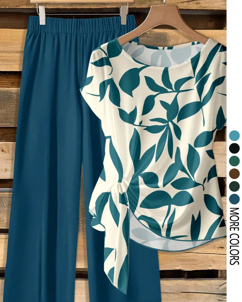 Verão | Conjunto estampado, camisa e calças
