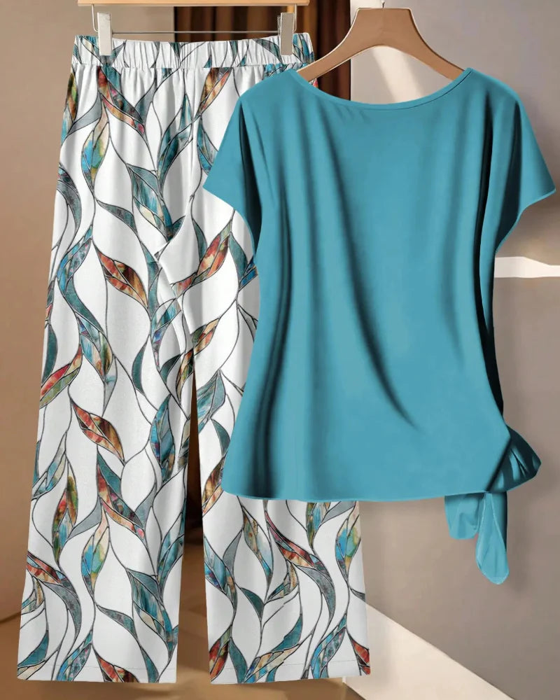 Verão | Conjunto estampado, camisa e calças