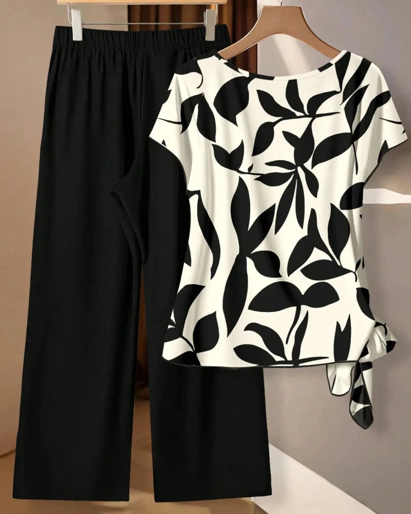 Verão | Conjunto estampado, camisa e calças