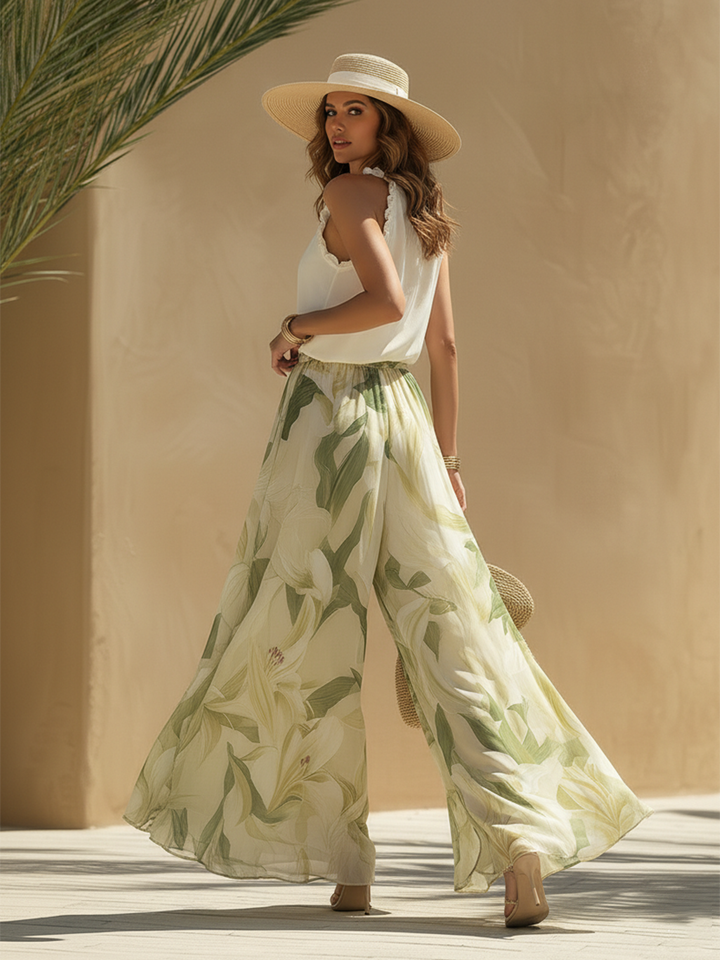 Leticia | Conjunto Fluido com Estampado Floral
