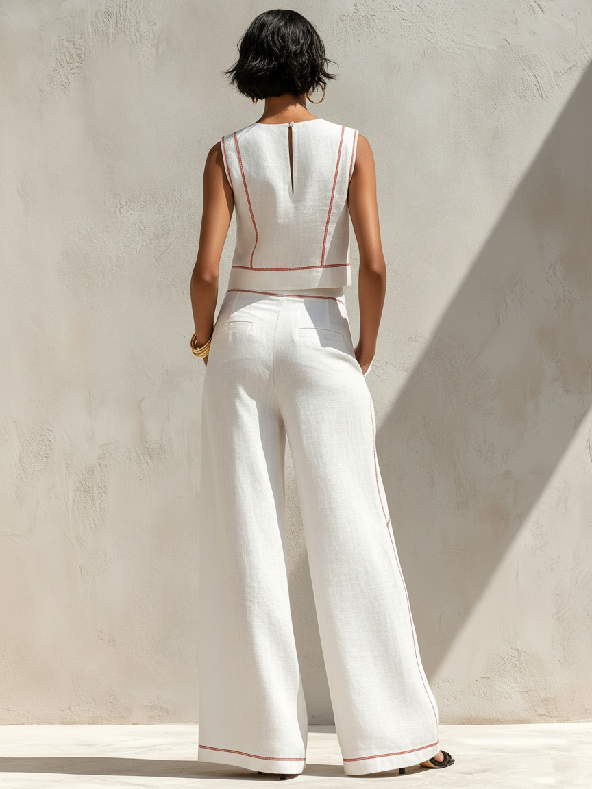 Essência | Conjunto de linho, blusa e calças