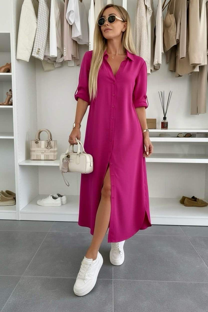 Aurora - Vestido Camisa Folgada