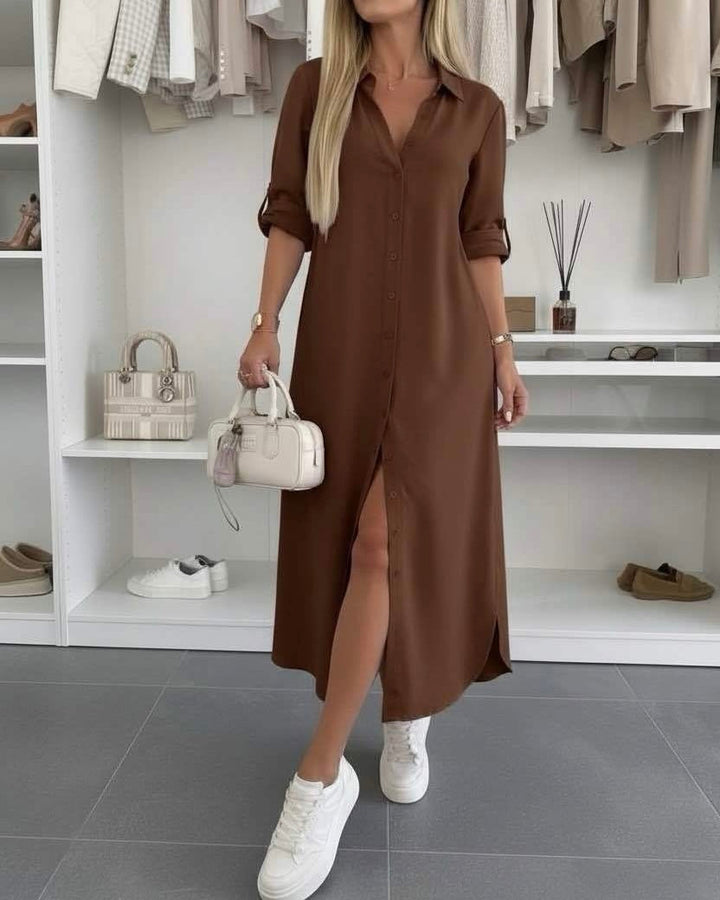 Aurora - Vestido Camisa Folgada