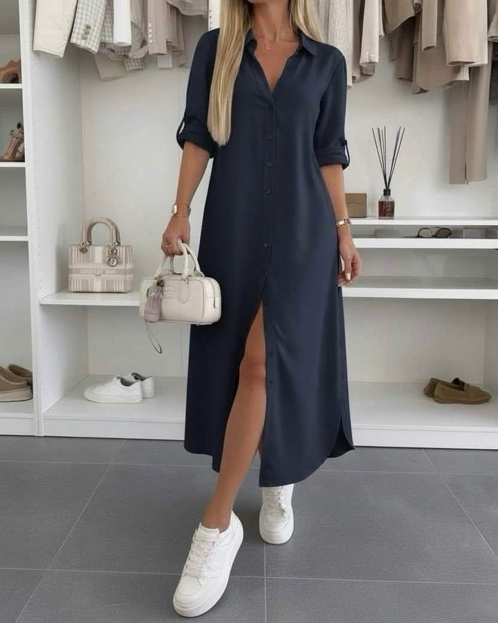 Aurora - Vestido Camisa Folgada