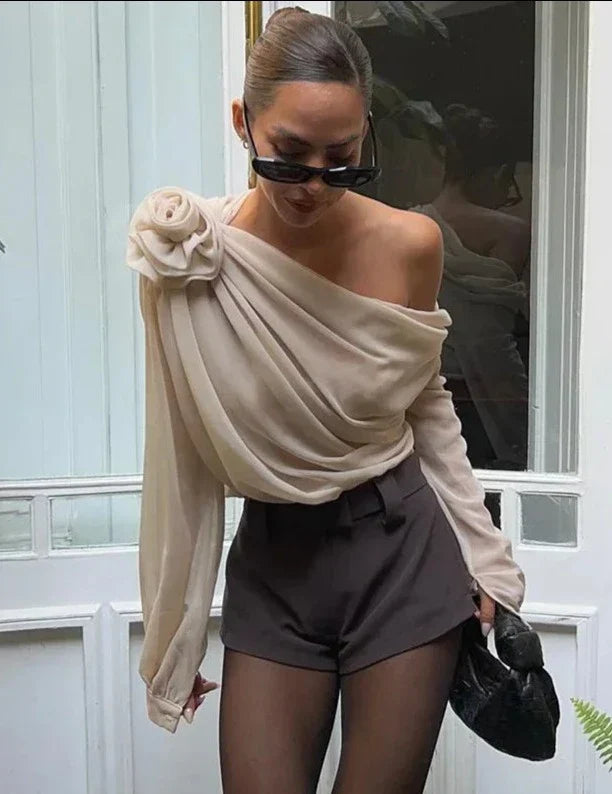 Top Elegante Rosa