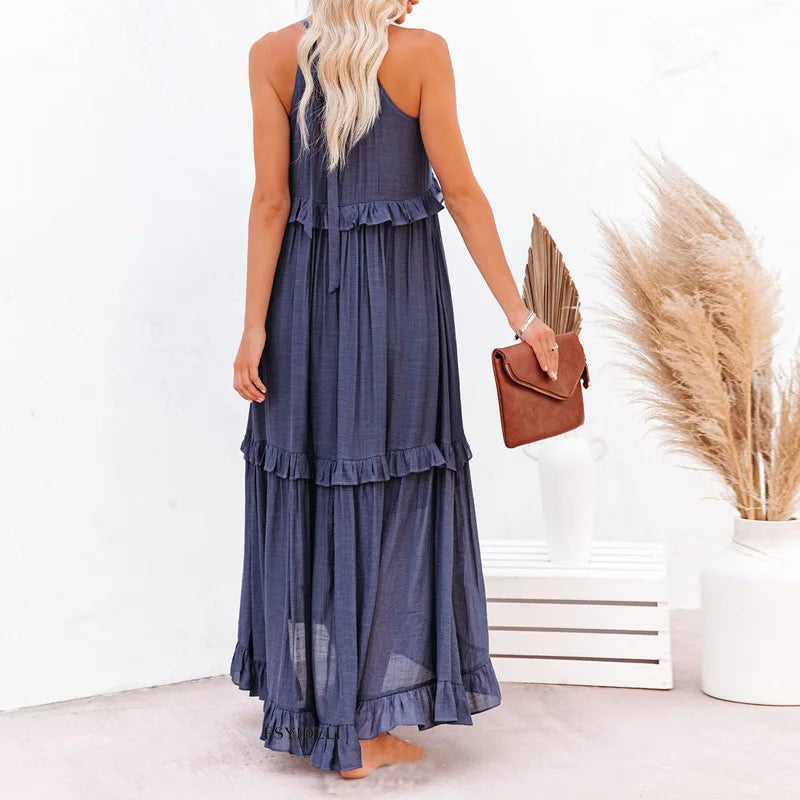 Coral - Vestido Longo