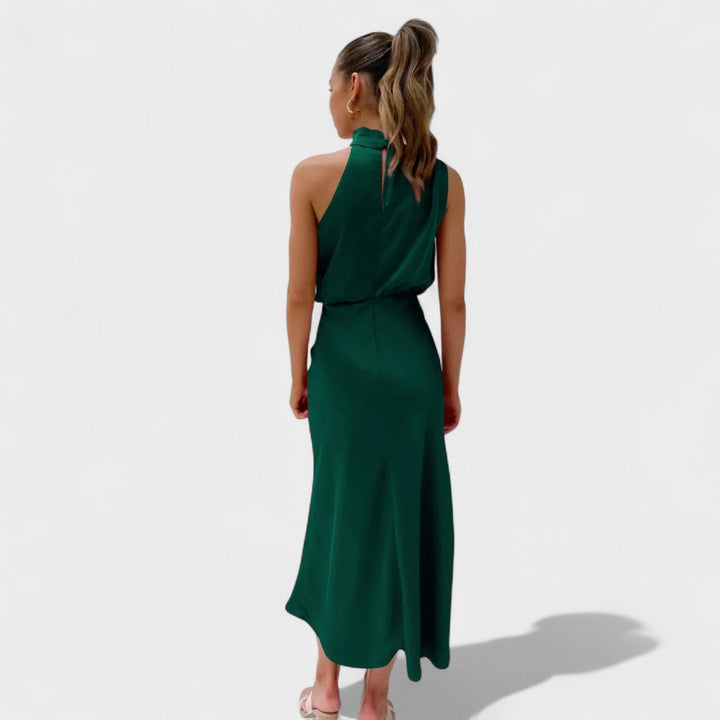 Alba - Vestido de Cetim Elegante