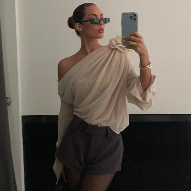 Top Elegante Rosa