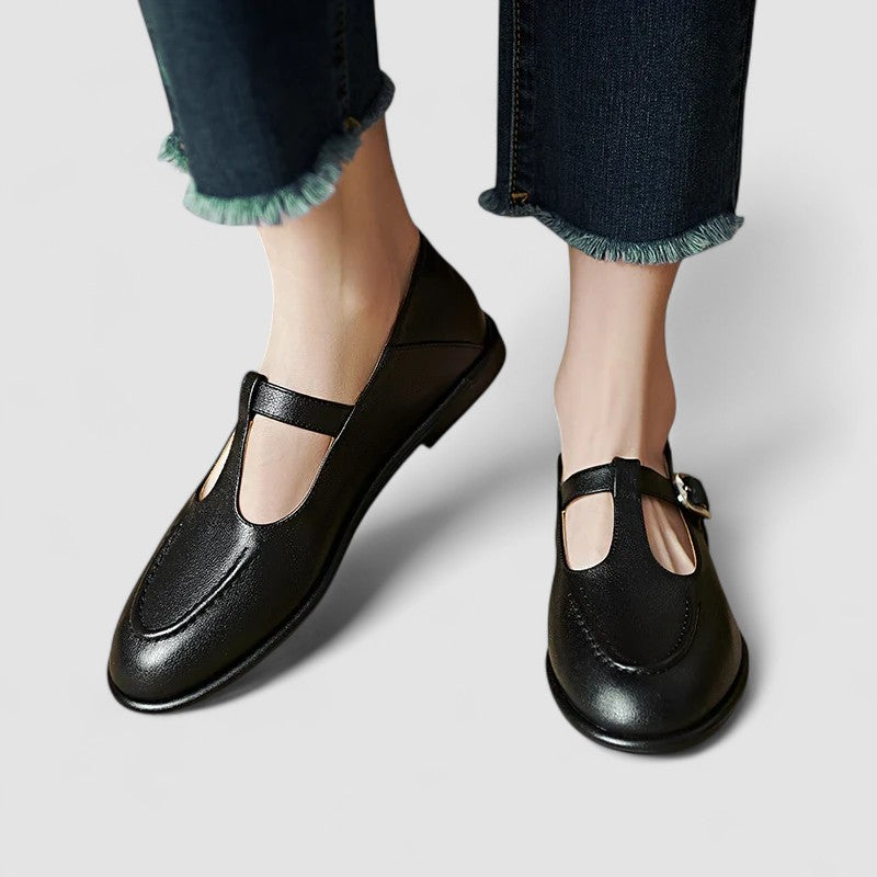 Camila - Sapatos Ortopédicos Mary Jane com Salto Baixo