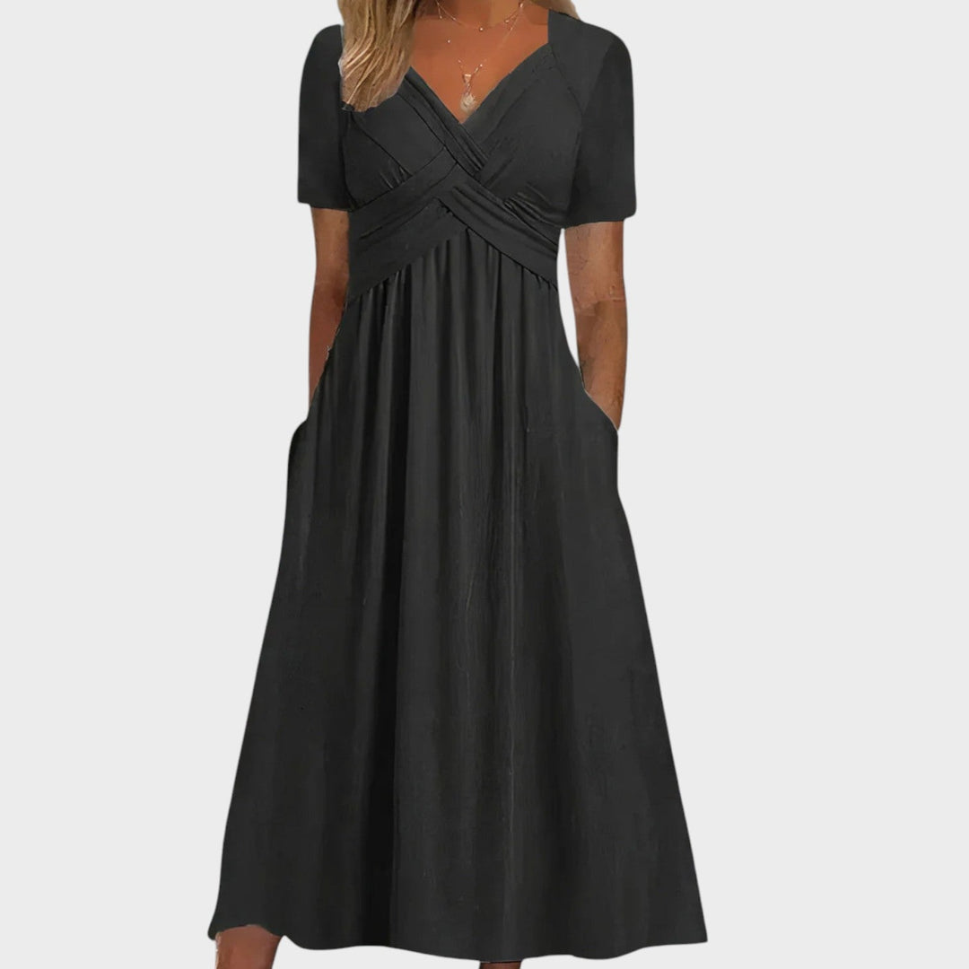 Teresa - Vestido confortável com decote em V