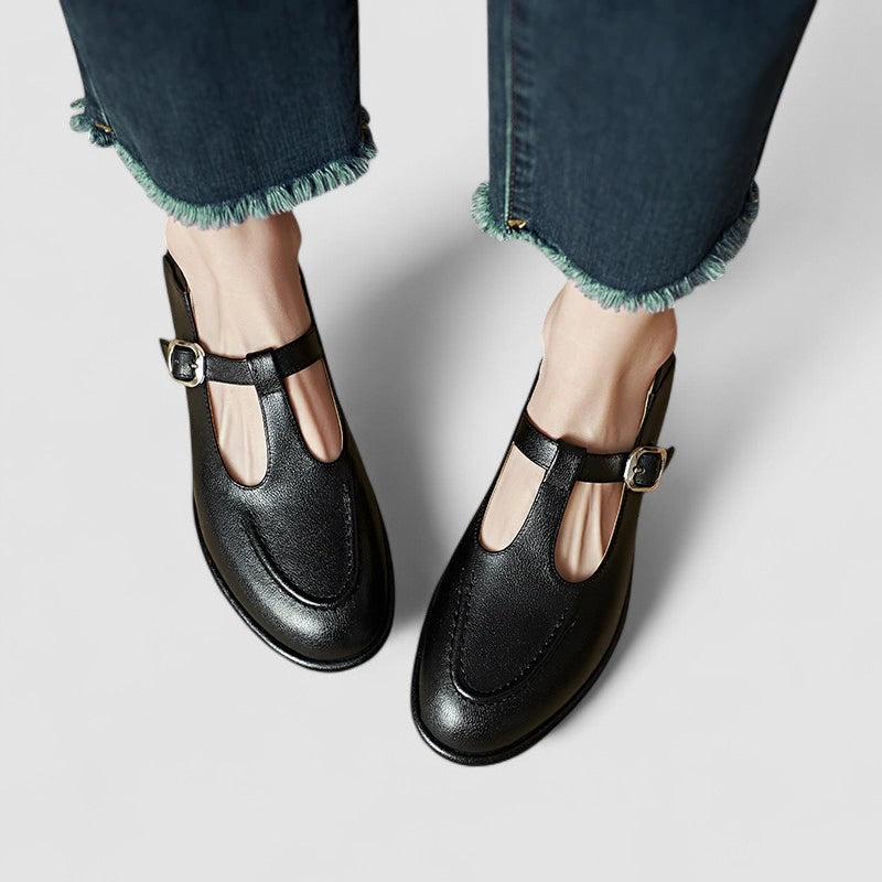 Camila - Sapatos Ortopédicos Mary Jane com Salto Baixo