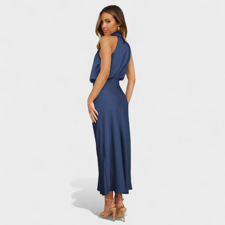 Alba - Vestido de Cetim Elegante