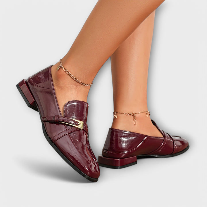 Isabel - Mocassins Bordô