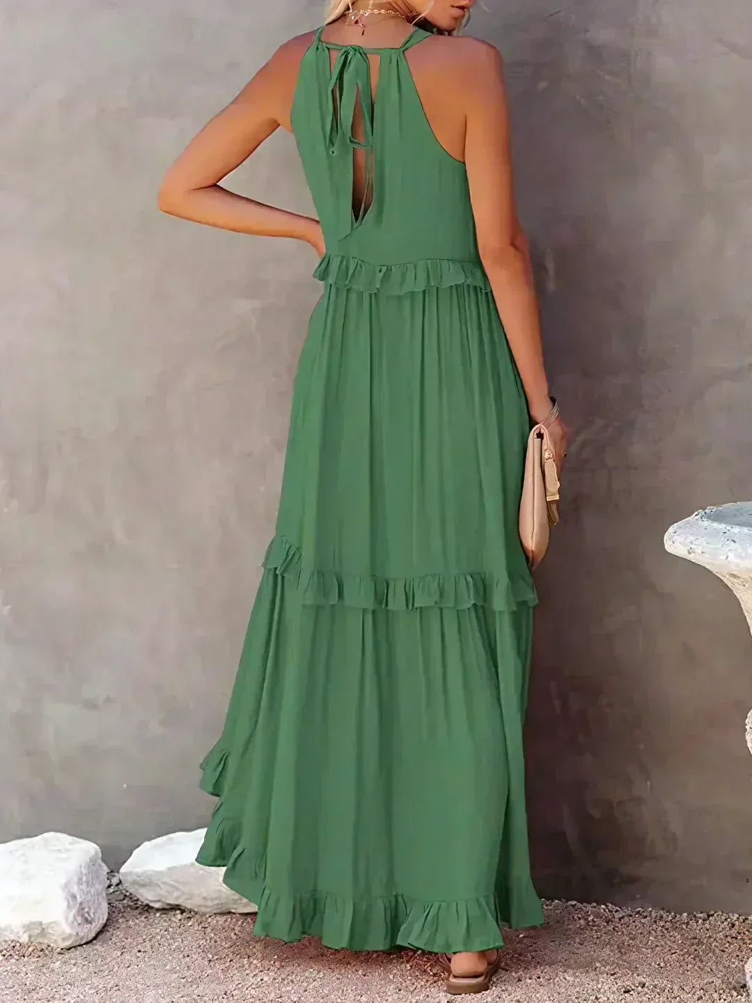 Coral - Vestido Longo