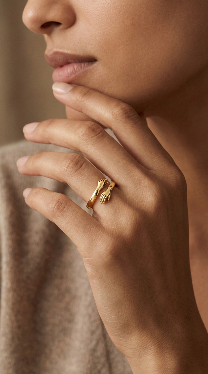 Amara - Anel Embrace Ouro
