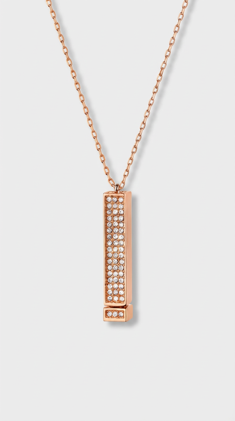 Amora - Colar com Pendente Mensagem Secreta Crystal
