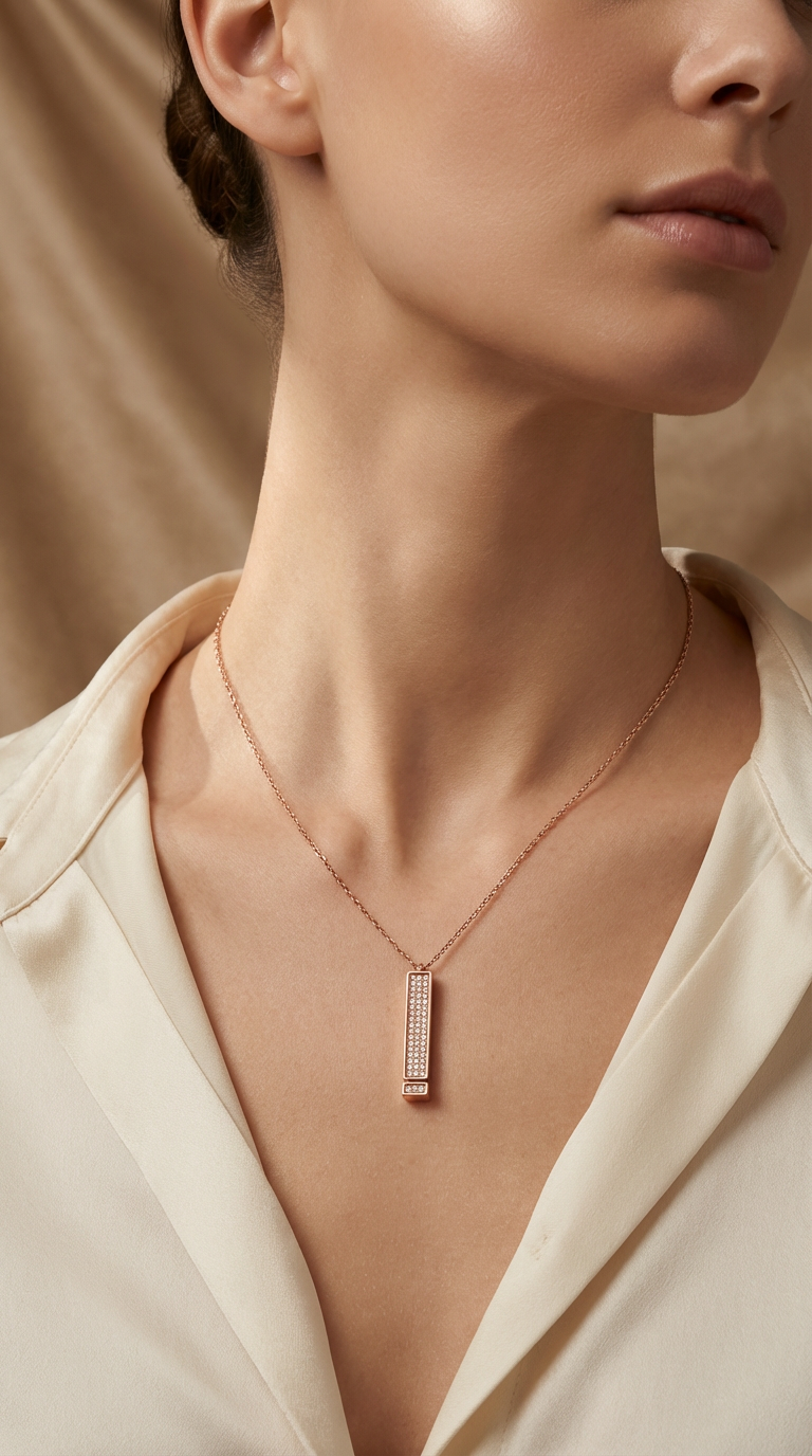 Amora - Colar com Pendente Mensagem Secreta Crystal