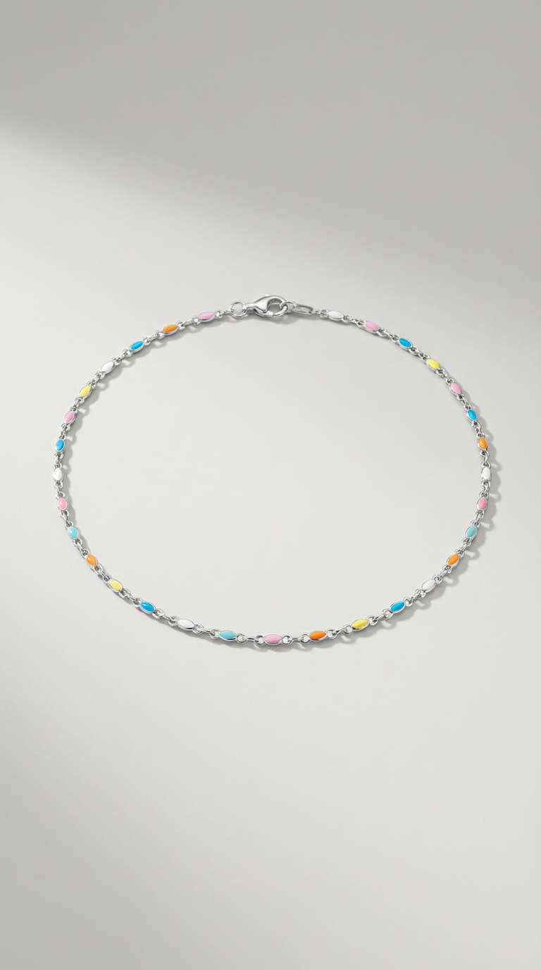 Solene - Gargantilha Choker de Contas Coloridas