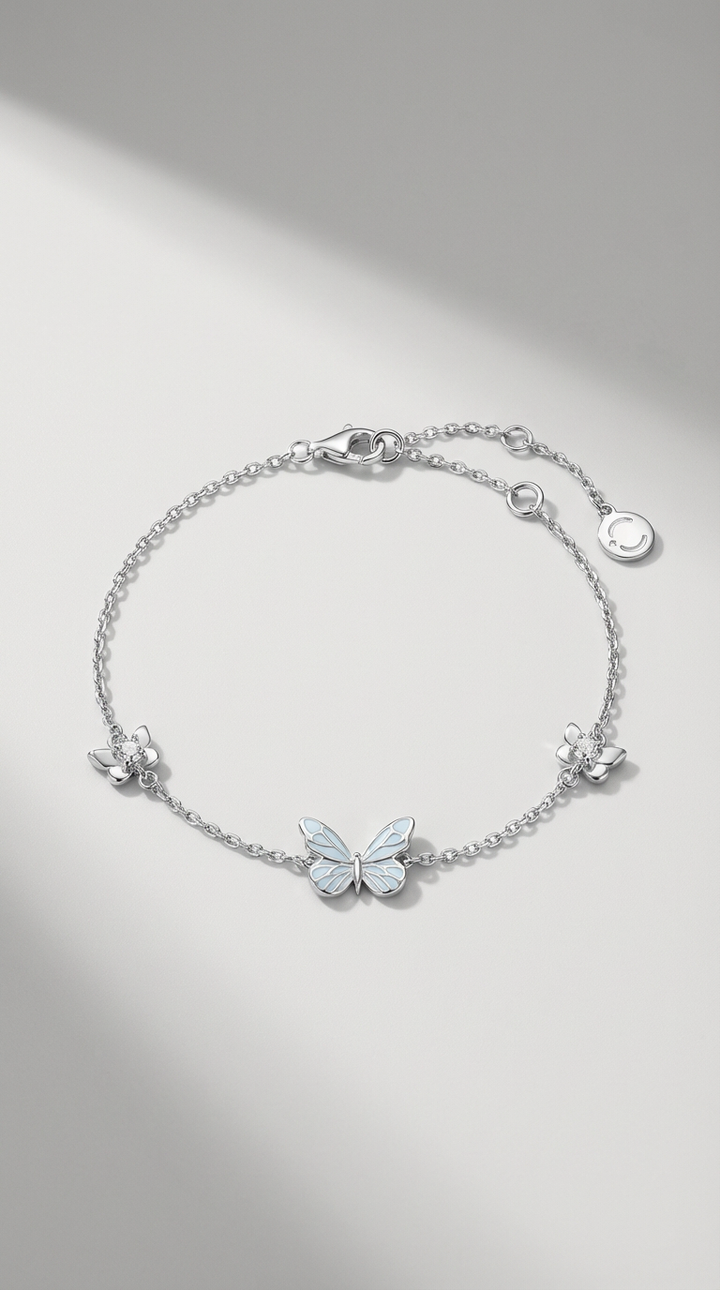 Elise - Pulseira Charm de Borboleta