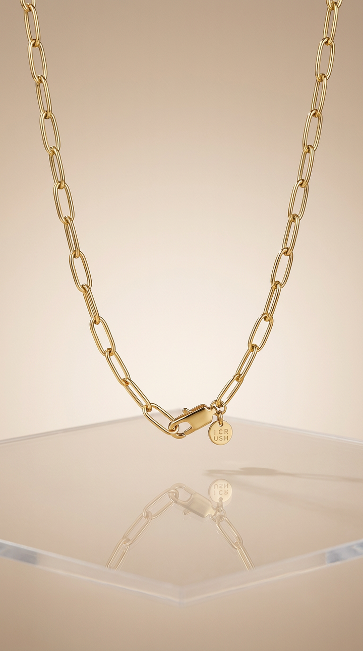 Victoria - Colar Lariat Dourado