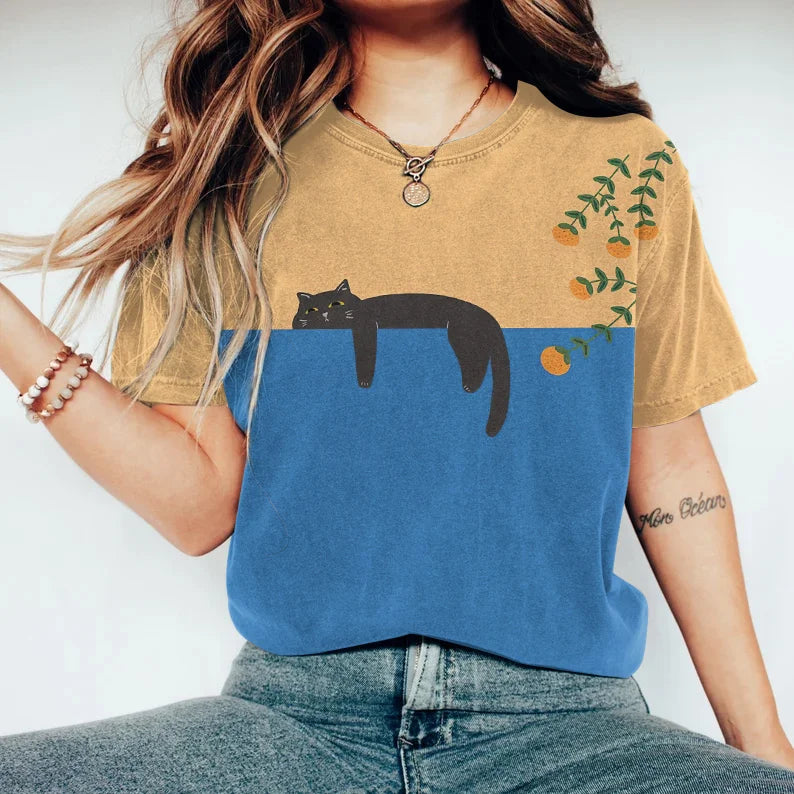 Camisola Gráfica Bicolor