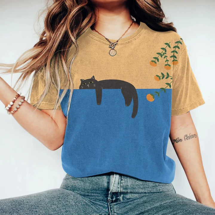 Camisola Gráfica Bicolor