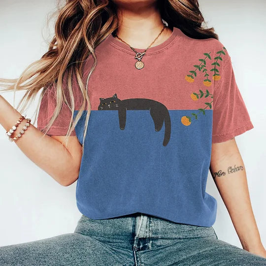 Camisola Gráfica Bicolor