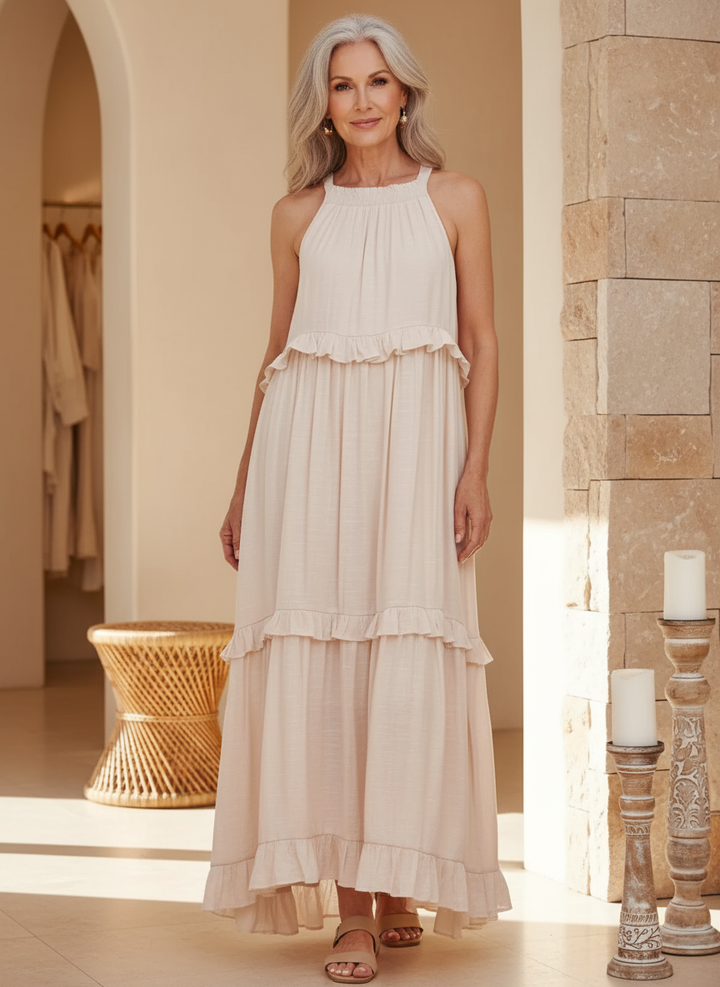 Coral - Vestido Longo