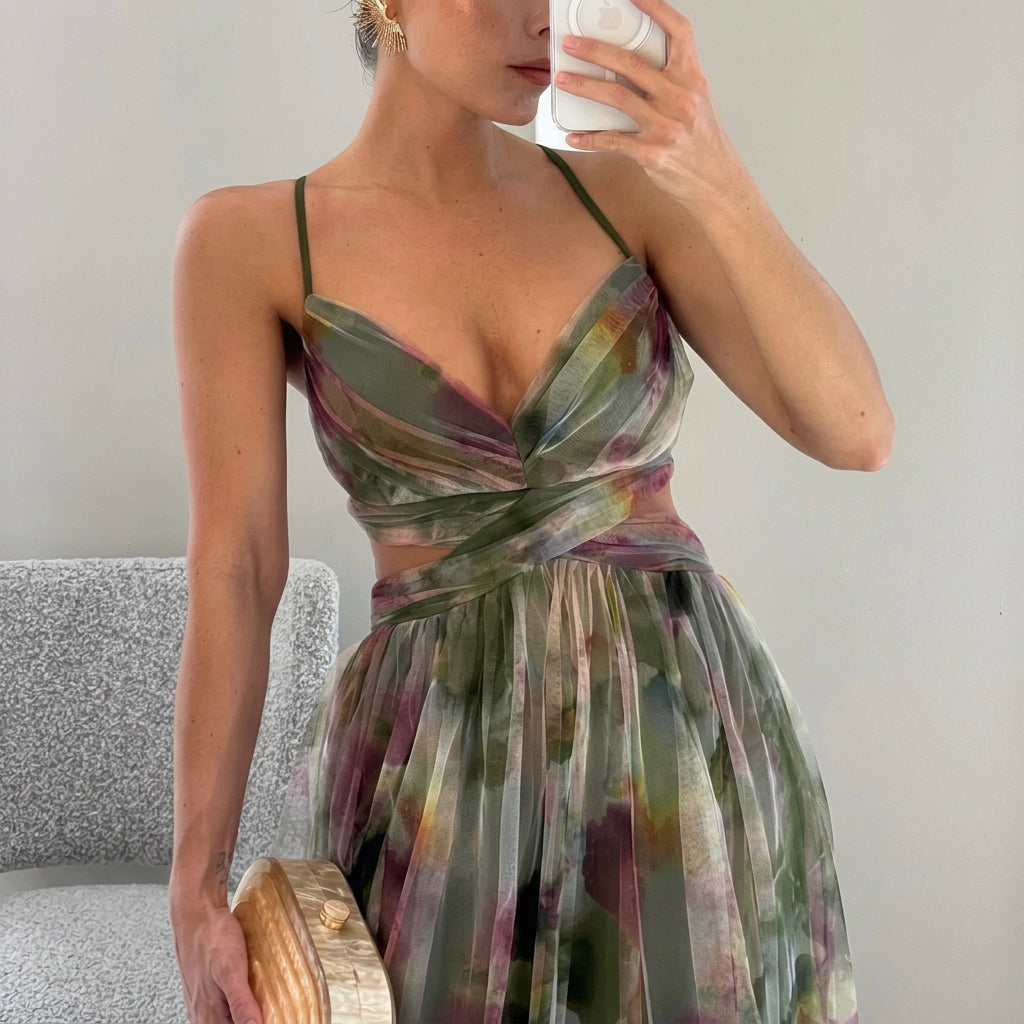 Margarida - Vestido Maxi com Estampado Floral